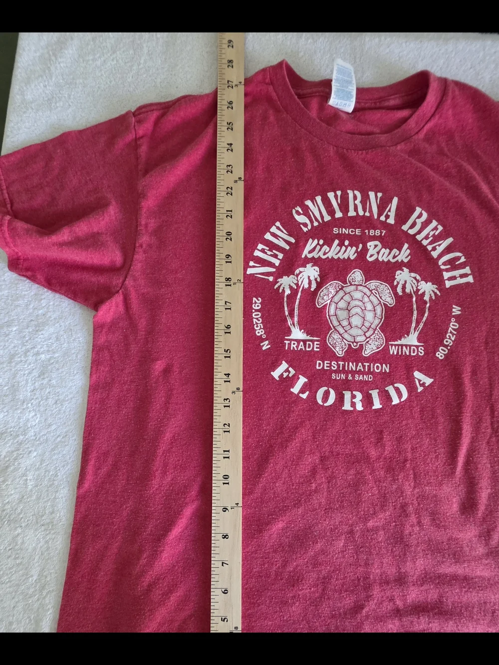 New Smyrna Beach Florida Graphic Tee - Red